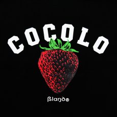 画像2: STRAWBERRY 2WAY TOTE BAG(BLACK) (2)