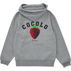 画像1: STRAWBERRY HOODIE(HEATHER GRAY) (1)