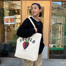 画像4: STRAWBERRY 2WAY TOTE BAG(NATURAL) (4)