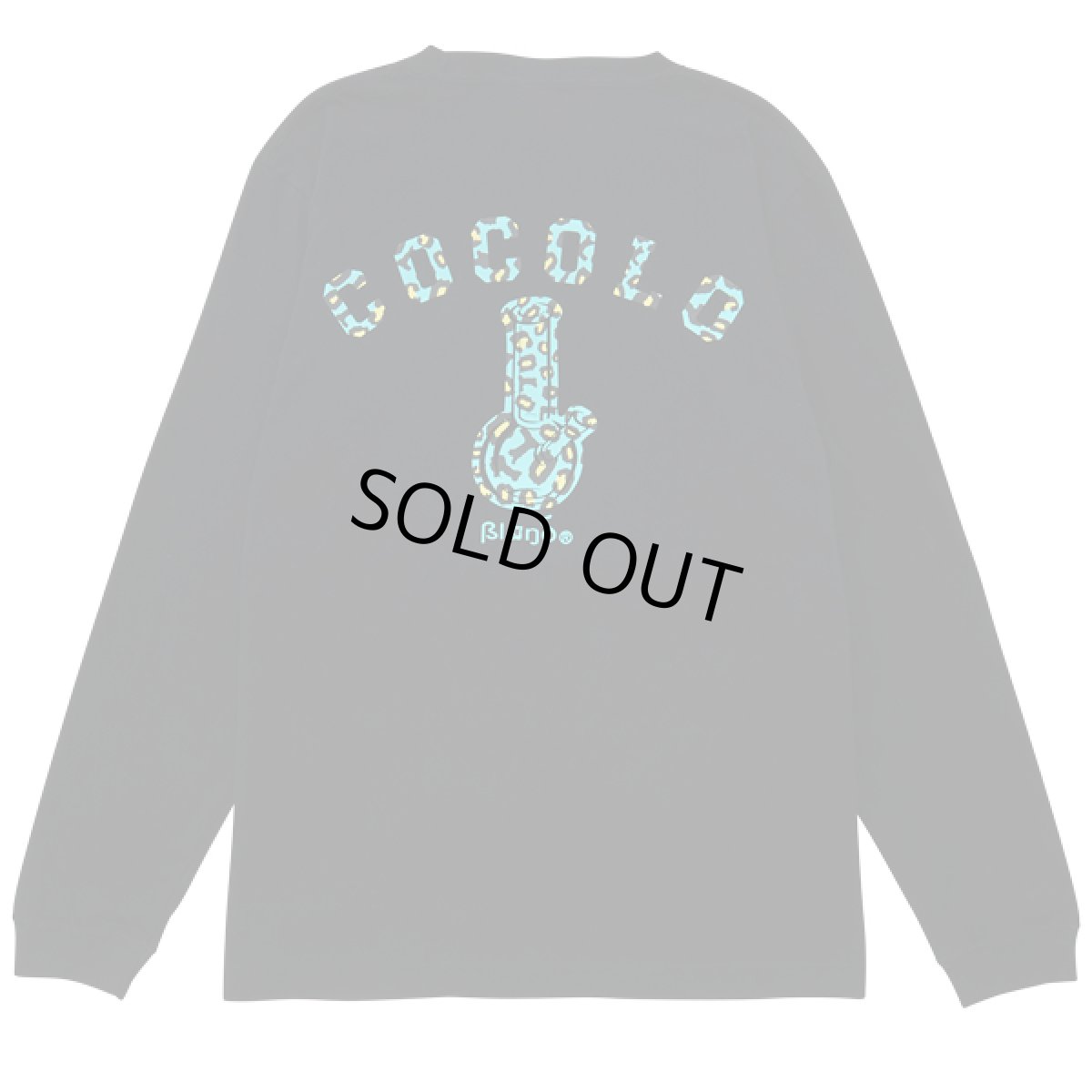 画像1: LEOPARD BONG L/S(BLACK) (1)