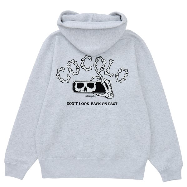 DON'T LOOK BACK HOODIE(ASH) - COCOLOBLAND WEB STORE