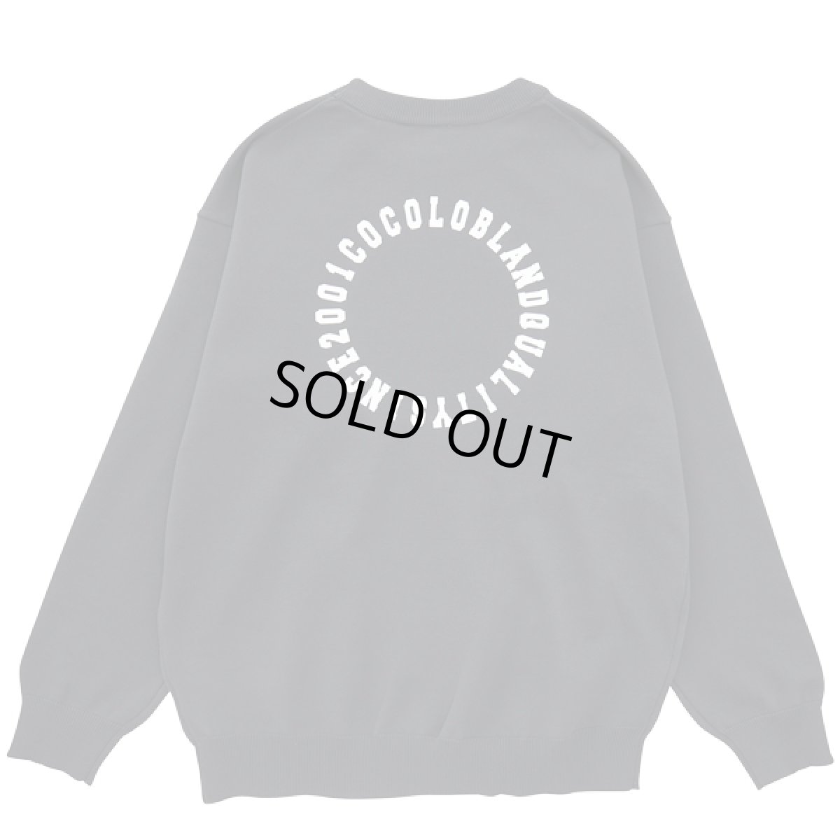 画像1: CIRCLE LOGO KNIT L/S（CHARCOAL） (1)