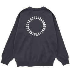 画像1: CIRCLE LOGO KNIT L/S（CHARCOAL） (1)