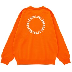 画像1: CIRCLE LOGO KNIT L/S（ORANGE） (1)