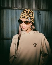 画像1: LEOPARD BEANIE(BROWN/BLACK) (1)