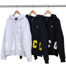 画像7: NAME LOGO BOX ZIP HOODIE(ASH) (7)