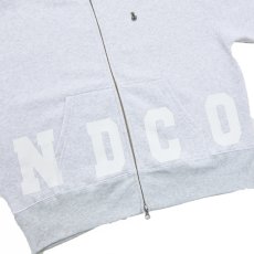 画像2: NAME LOGO BOX ZIP HOODIE(ASH) (2)