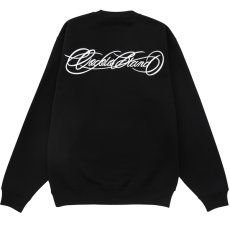 画像1: LETTERING CREWNECK SWEAT(BLACK) (1)