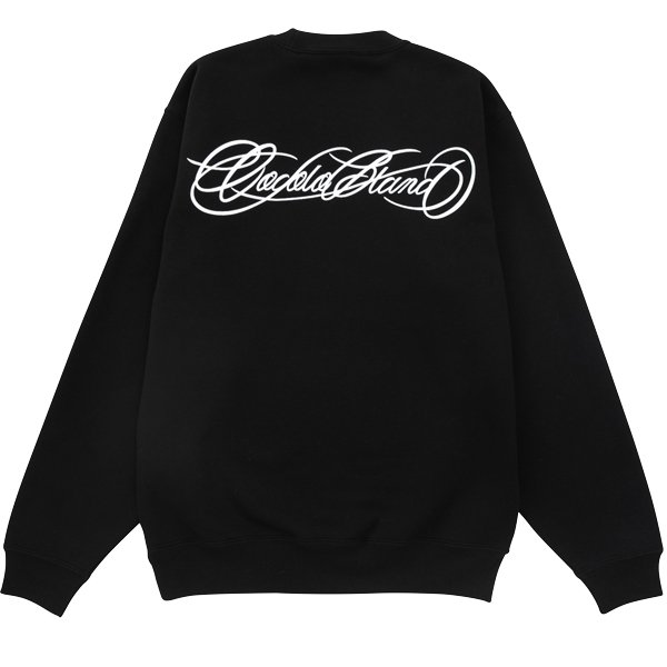 LETTERING CREWNECK SWEAT(BLACK) - COCOLOBLAND WEB STORE