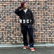 画像10: NAME LOGO BOX ZIP HOODIE（BLACK) (10)
