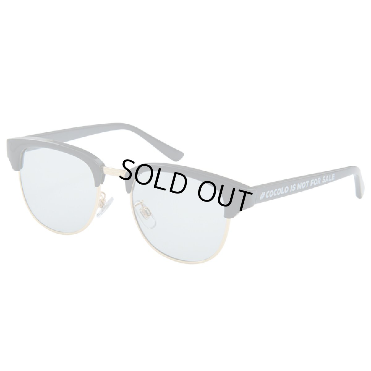 画像1: SIRMONT TOY SUNGLASSES(BLACK/Lt-GRAY) (1)