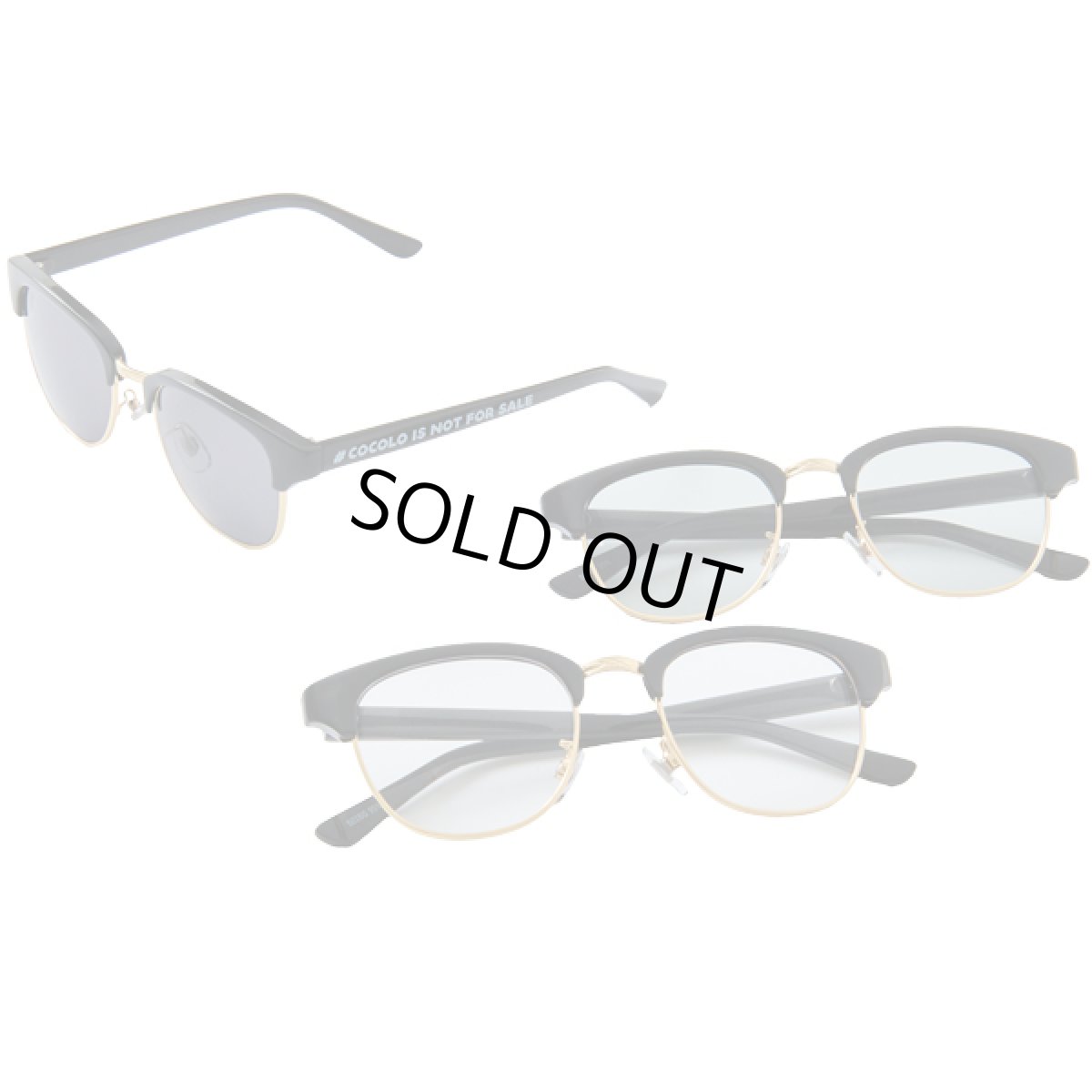 画像4: SIRMONT TOY SUNGLASSES(BLACK/CLEAR) (4)