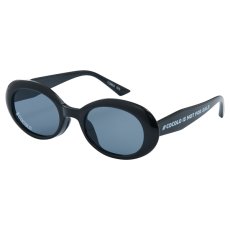 画像1: OVAL SHAPED SUNGLASSES(BLACK) (1)