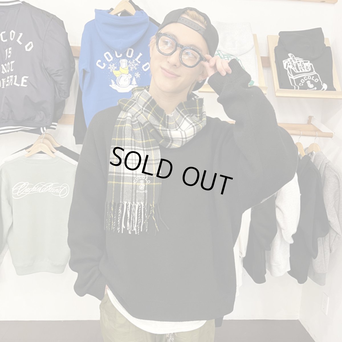 画像7: EMB BONG MUFFLER(WHITE CHECK) (7)