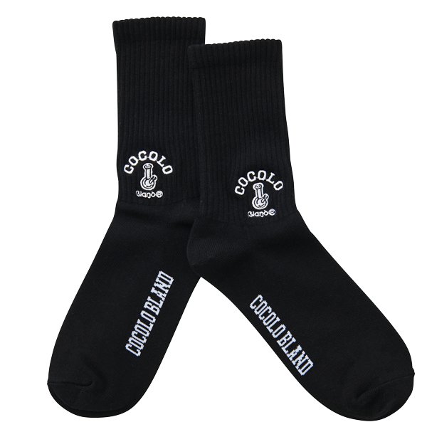 EMB BONG SOCKS(BLACK) - COCOLOBLAND WEB STORE