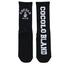 画像1: COCOLO NAME SOCKS(BLACK) (1)