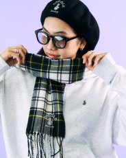 画像1: EMB BONG MUFFLER(WHITE CHECK) (1)