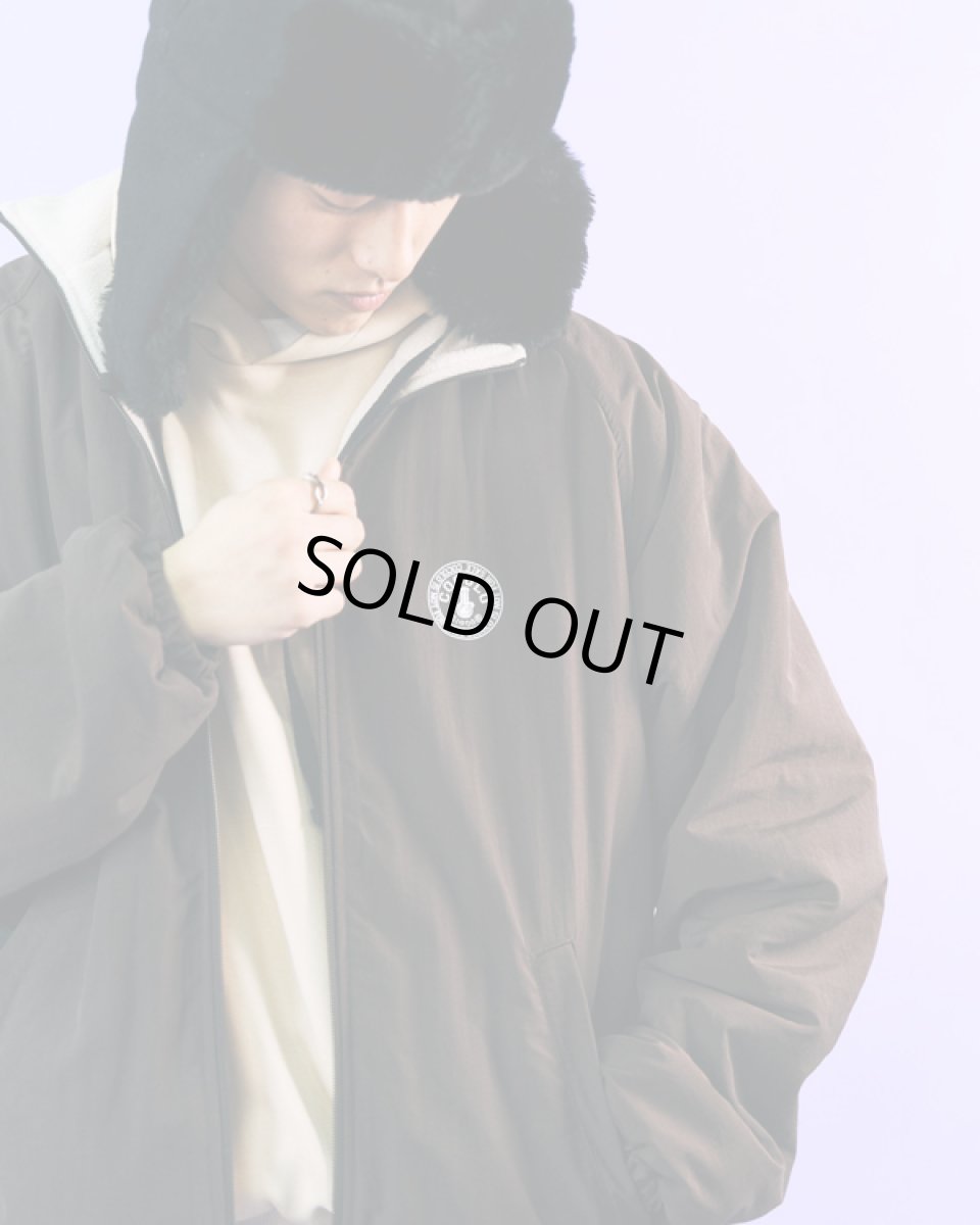 画像1: REVERSIBLE BONG FLEECE JKT(BROWN) (1)