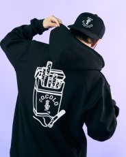 画像1: CIGARETTE HOODIE(BLACK) (1)