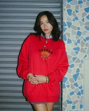 画像1: HEART DEVIL CREWNECK SWEAT(RED) (1)