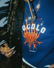 画像1: HEART DEVIL CREWNECK SWEAT(INDIGO) (1)