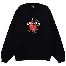 画像1: HEART DEVIL CREWNECK SWEAT(BLACK) (1)