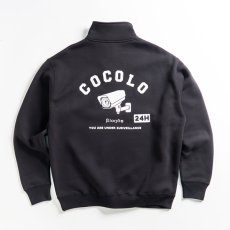 画像1: CCTV HALFZIP SWEAT(BLACK) (1)
