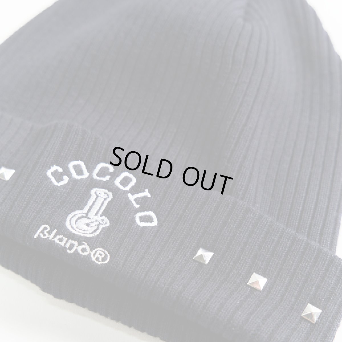 画像5: STUDS BONG BEANIE(BLACK) (5)