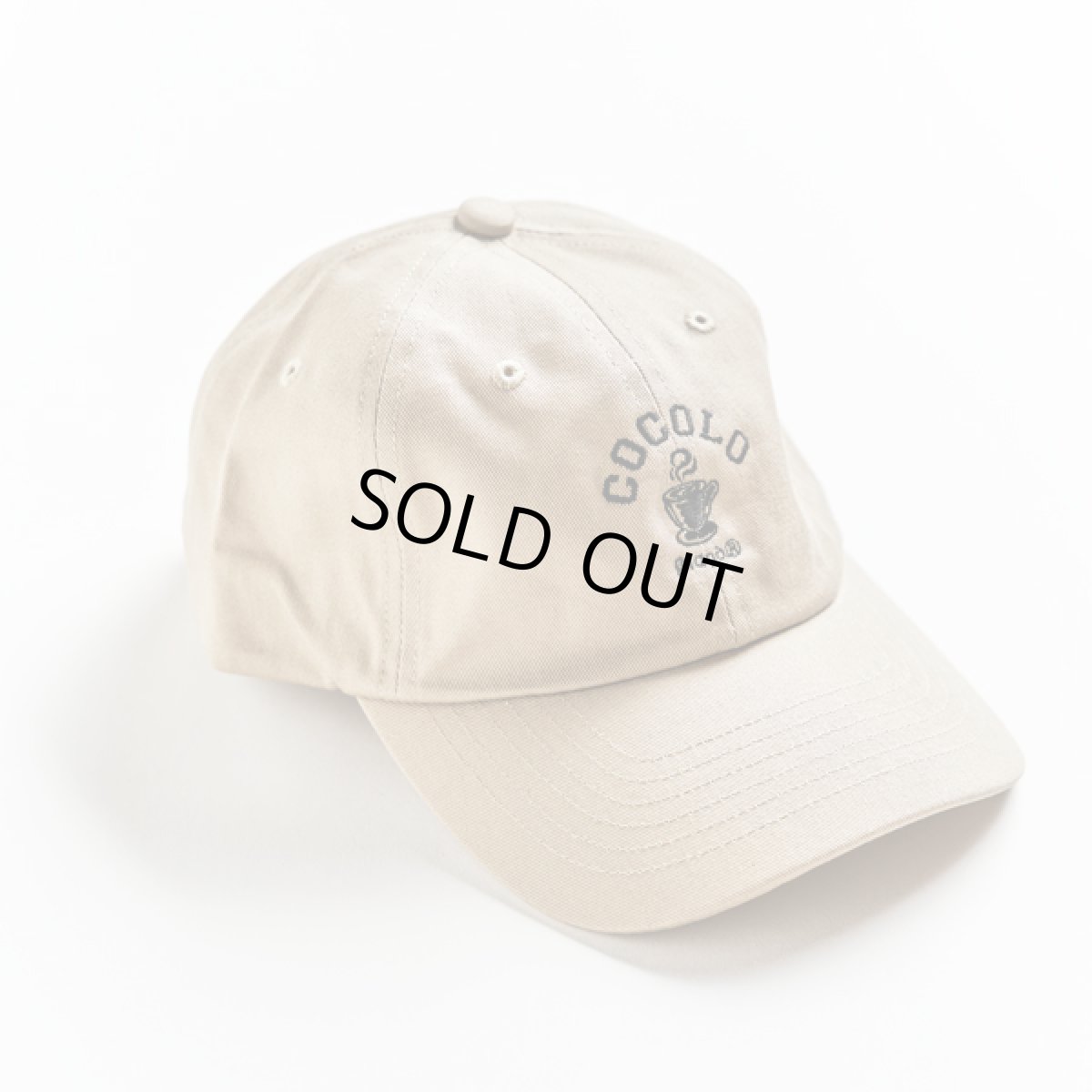 画像1: HOT COFFEE 6PANEL CAP(BEIGE) (1)