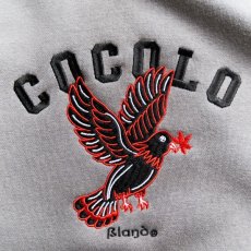 画像2: EMB PIGEON HOODIE(CEMENT） (2)