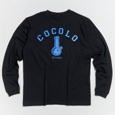画像1: GLITTER BONG L/S(BLACK/BLUE) (1)