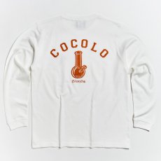 画像1: GLITTER BONG L/S(WHITE/ORANGE) (1)