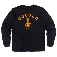 画像1: GLITTER BONG L/S(BLACK/ORANGE) (1)