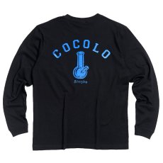 画像1: GLITTER BONG L/S(BLACK/BLUE) (1)