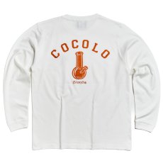 画像1: GLITTER BONG L/S(WHITE/ORANGE) (1)
