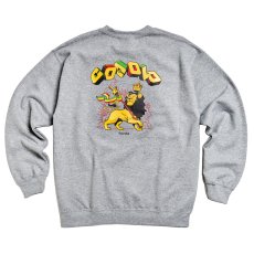 画像1: RASTA LION CREWNECK SWEAT(GRAY) (1)