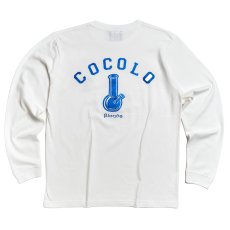 画像1: GLITTER BONG L/S(WHTE/BLUE) (1)