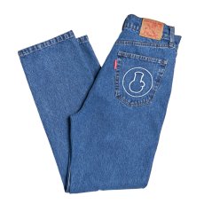 画像1: BONG WASHED DENIM PANTS (1)