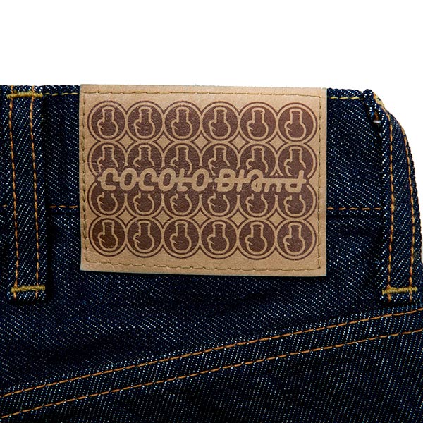 COCOLO ボング刺繍 ショートデニムジーンズ (XL)