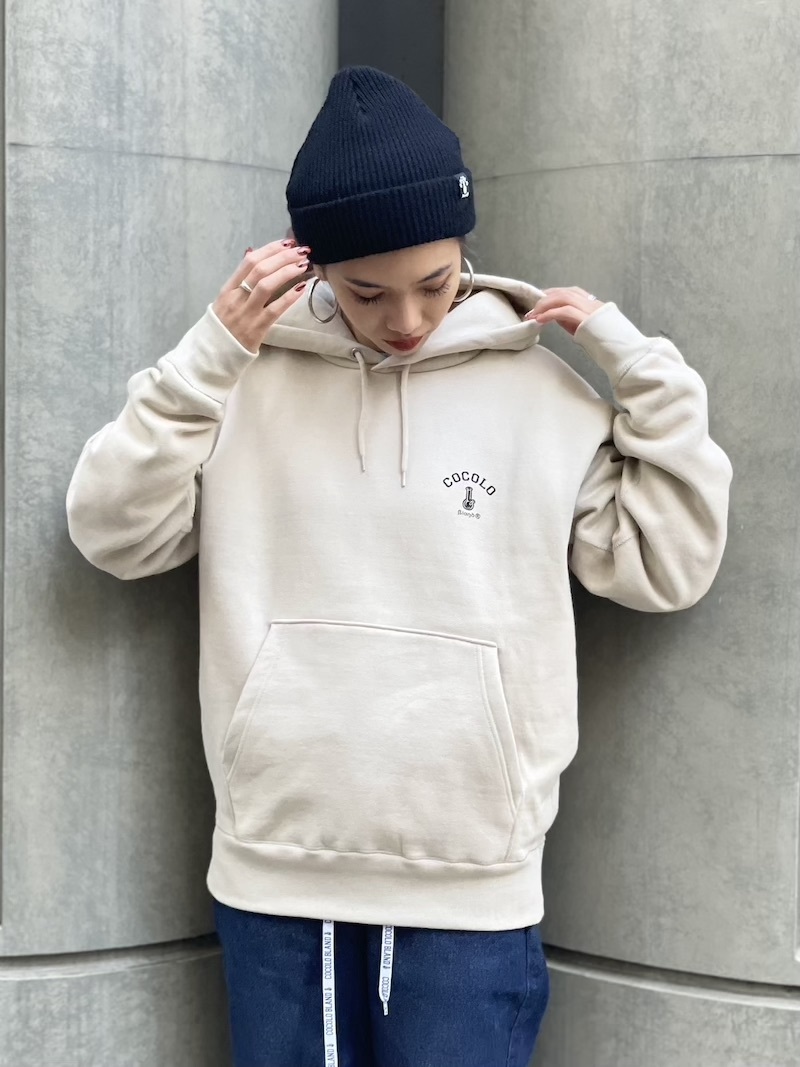 BACK BONG HEAVY HOODIE (LIGHT BEIGE) - COCOLOBLAND WEB STORE