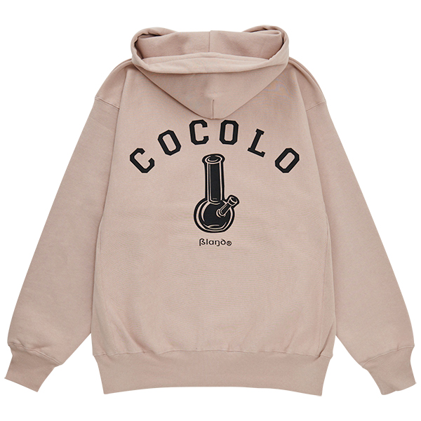 BACK BONG HEAVY ZIP PARKA (SMOKEY PINK) - COCOLOBLAND WEB STORE BACK BONG HEAVY ZIP PARKA (SMOKEY PINK) - COCOLOBLAND WEB STORE