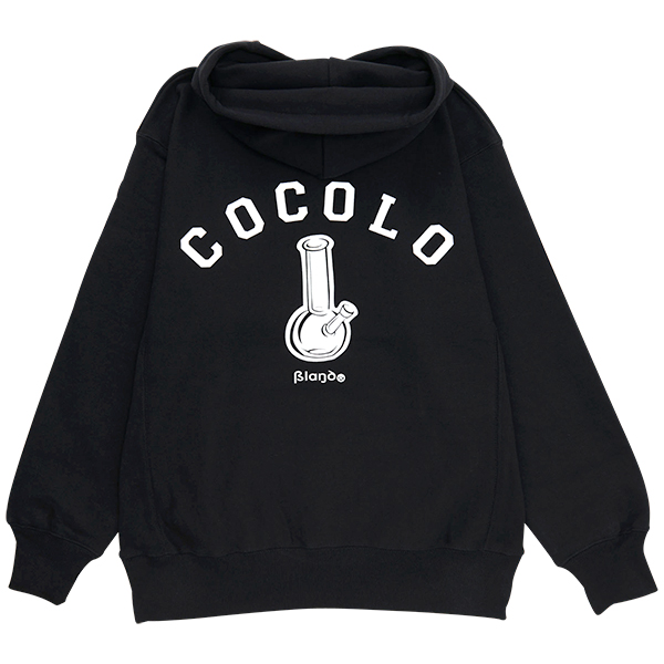 BACK BONG HEAVY HOODIE (BLACK) - COCOLOBLAND WEB STORE