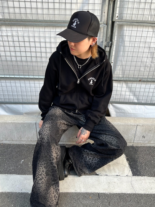 cocolobland ココロブランド ジャケット ブラウン/ブラック EMB JERSEY JKT(BLACK/GOLD) - COCOLOBLAND WEB STORE