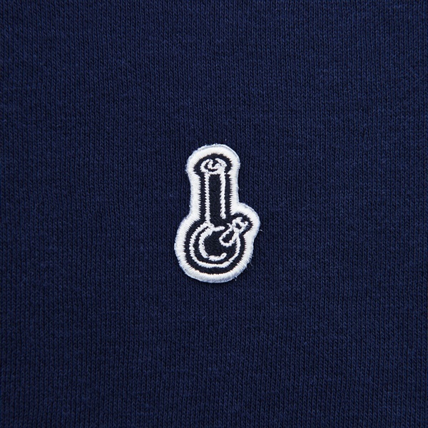 画像5: NAME LOGO BOX ZIP HOODIE(NAVY) (5)