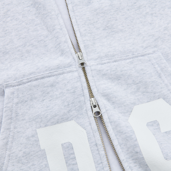 画像6: NAME LOGO BOX ZIP HOODIE(ASH) (6)